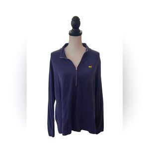 Women's Navy Half-Zip Top